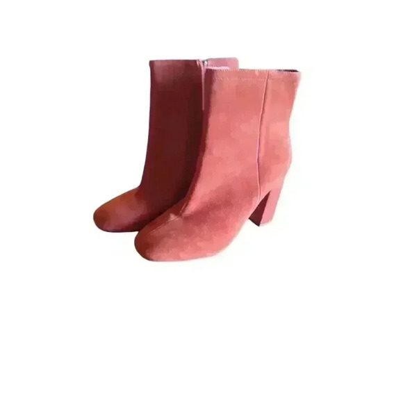 Urban Outfitters Rust Orange Suede Ankle Boots Women's Size 8 - Picture 1 of 7